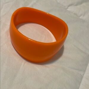 Bold Vintage Orange Bangle Bracelet